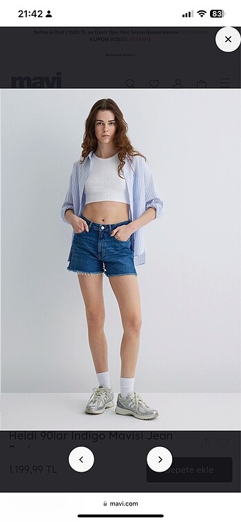 Mavi Jeans Kot şort