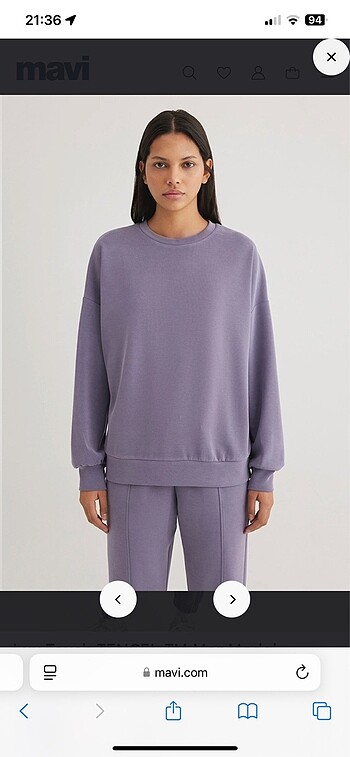 xs Beden Mor sweatshirt