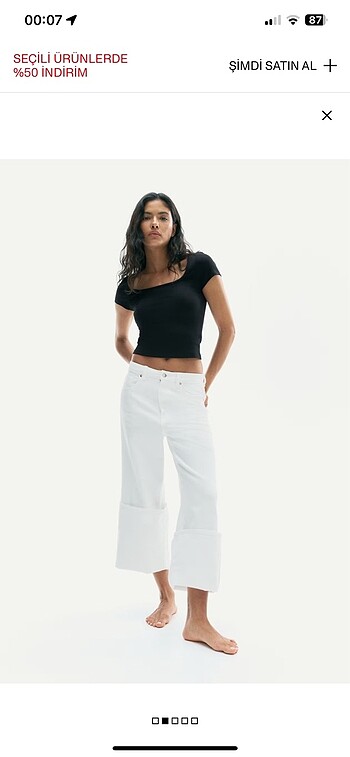 H&M Siyah bluz
