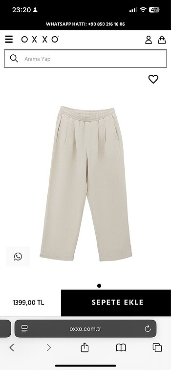 m Beden camel Renk Bej pantolon