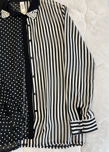 KADIN İNCİ YAKALI GÖMLEK - Görsel 4