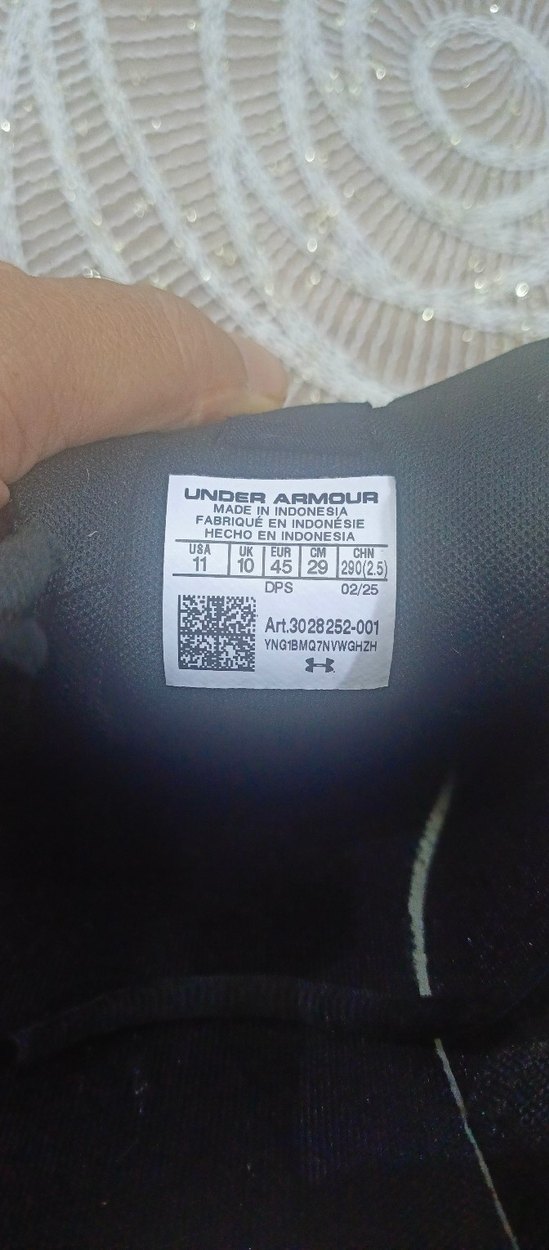 Erkek Siyah Beyaz Under Armour Koşu Ayakkabısı - Görsel 5
