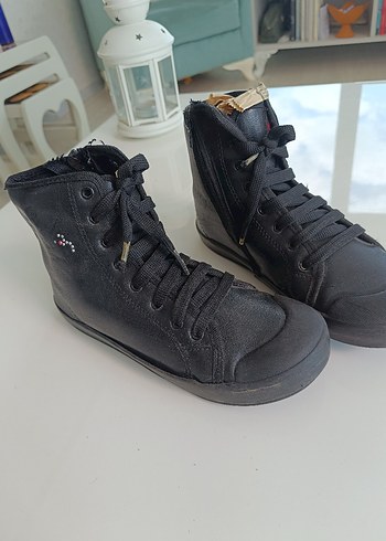 Gri kiz Çocuk Bağcıklı Kauçuk Bot - Görsel 6