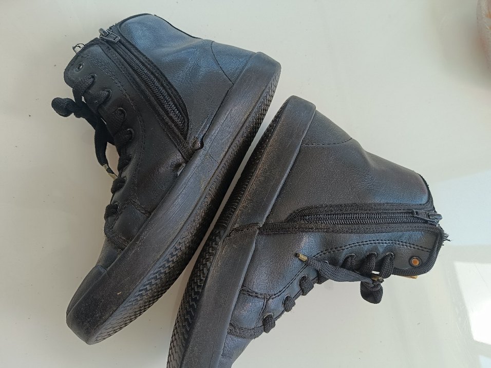 Gri kiz Çocuk Bağcıklı Kauçuk Bot - Görsel 3