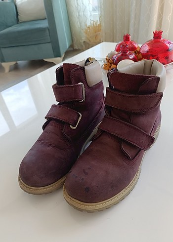 Bordo Süet Kız Çocuk Botu - Görsel 5