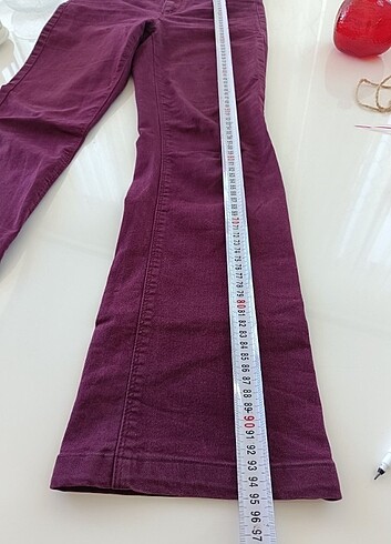 Bayan bordo pantolon  - Görsel 2