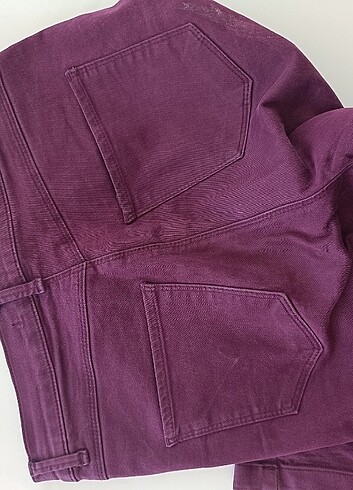 Bayan bordo pantolon  - Görsel 4