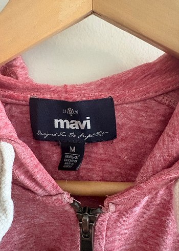 Pembe Kapüşonlu Fermuarlı hırka - Görsel 4