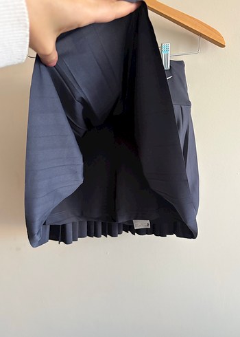 Nike Kadın antrasit Pilili Mini şort Etek - Görsel 2