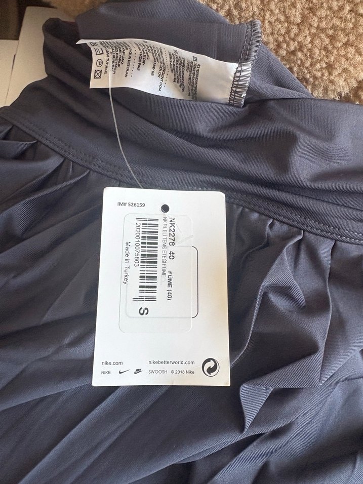 Nike Kadın antrasit Pilili Mini şort Etek - Görsel 5