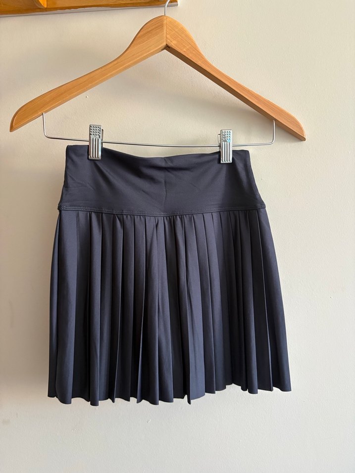 Nike Kadın antrasit Pilili Mini şort Etek - Görsel 4