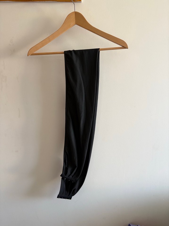 Siyah Drapeli Straplez Mini Bustiyer - Görsel 2