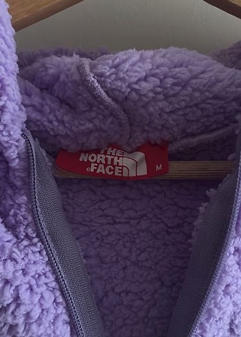 North face Mor Beyaz Fermuarlı Polar Ceket - Görsel 3