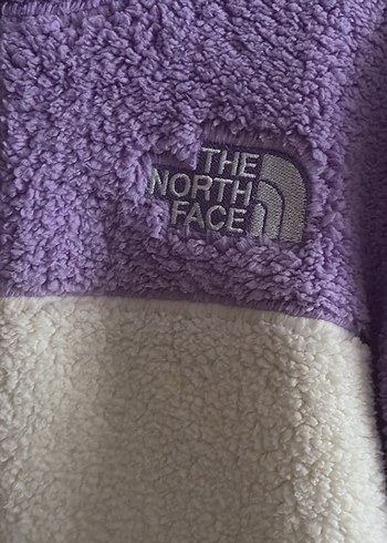 North face Mor Beyaz Fermuarlı Polar Ceket - Görsel 2
