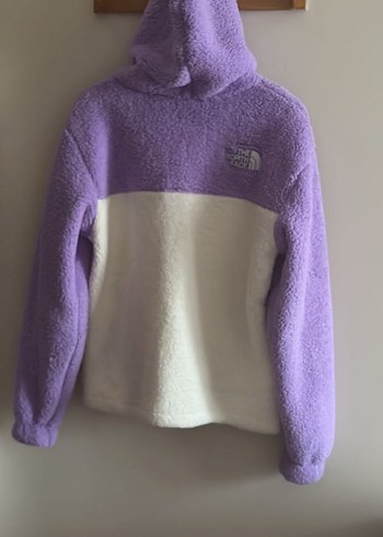 North face Mor Beyaz Fermuarlı Polar Ceket - Görsel 5