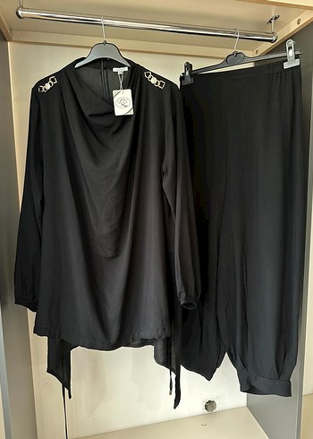 Uzun Kollu Salaş Tunik Takım - Görsel 9