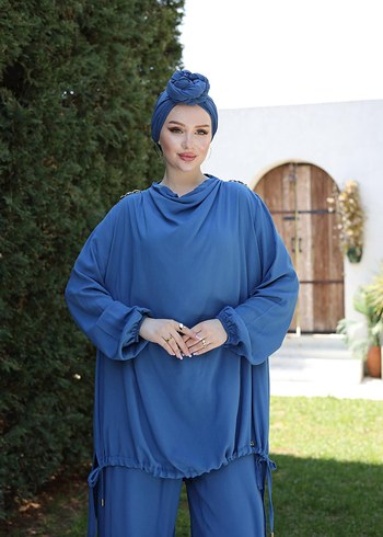 Uzun Kollu Salaş Tunik Takım - Görsel 5