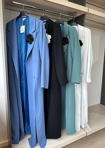 Uzun Kollu Kadın Ceket - Görsel 10