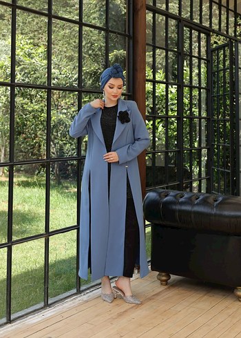 Uzun Kollu Kadın Ceket - Görsel 3