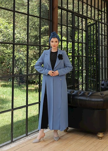 Uzun Kollu Kadın Ceket - Görsel 8