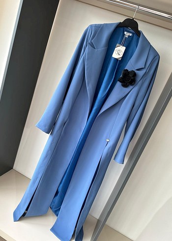 Uzun Kollu Kadın Ceket - Görsel 11