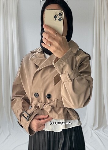 xl Beden çeşitli Renk Crop Trenç