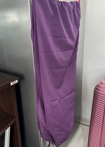 Mor Uzun Nakışlı Fermuarlı Haşema - Görsel 6