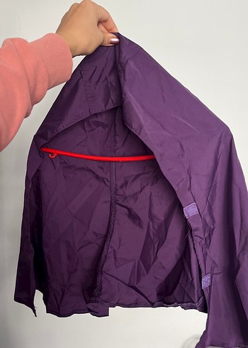 Mor Uzun Nakışlı Fermuarlı Haşema - Görsel 12