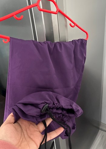 Mor Uzun Nakışlı Fermuarlı Haşema - Görsel 7