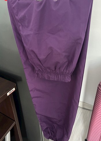 Mor Uzun Nakışlı Fermuarlı Haşema - Görsel 8