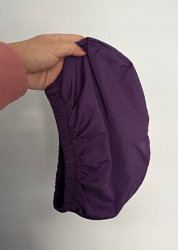 Mor Uzun Nakışlı Fermuarlı Haşema - Görsel 9