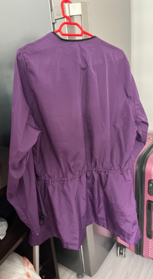 Mor Uzun Nakışlı Fermuarlı Haşema - Görsel 5