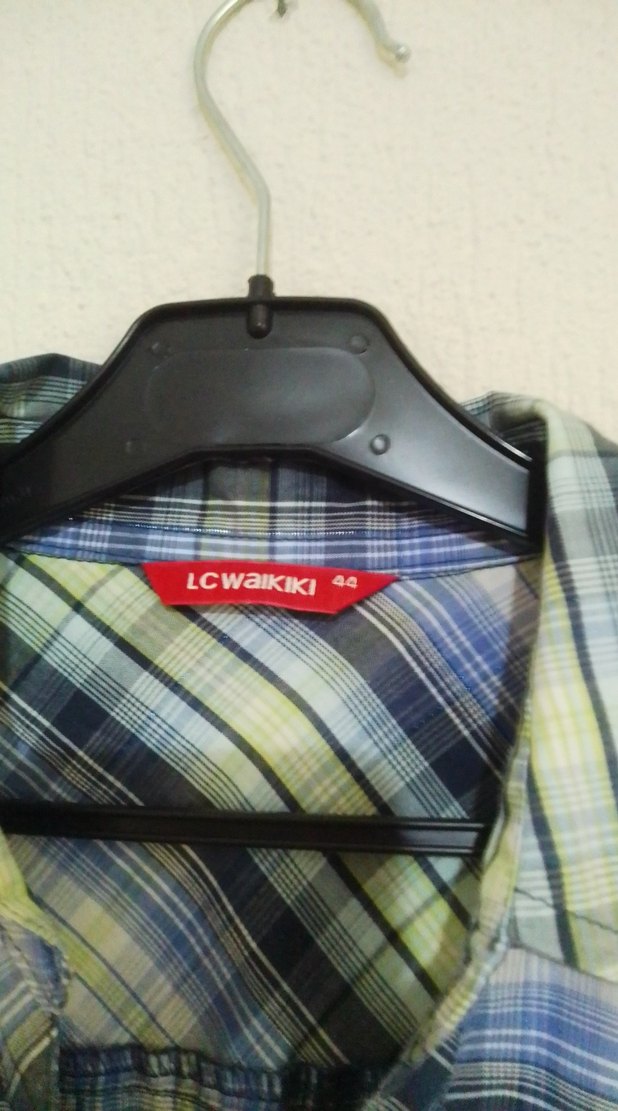 Mavi Pastel Renkli Kısa Kollu Kadın Gömlek - Görsel 2