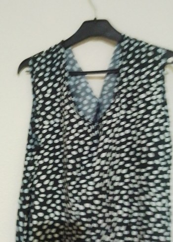 Gri V Yaka Piliseli Uzun Elbise - Görsel 2