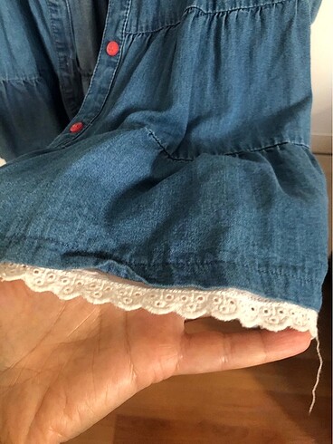 24-36 Ay Beden Mothercare fistolu denim elbise