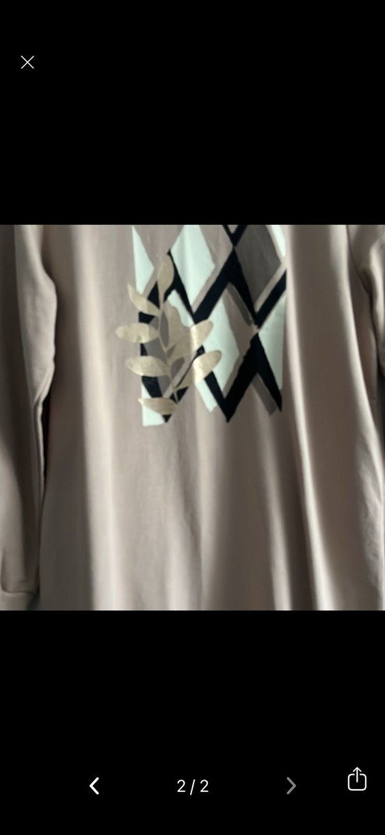 LC Waikiki Baskılı Bisiklet Yaka Sweatshirt Tunik - Görsel 3