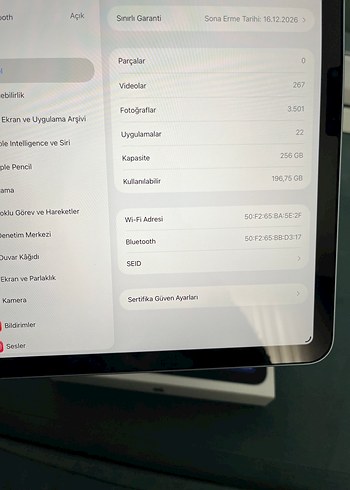 İpad air M2 işlemcili 11 inç 256gb - Görsel 6