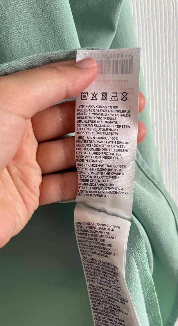 Yeşil Kadın Pilili Gömlek - Görsel 3