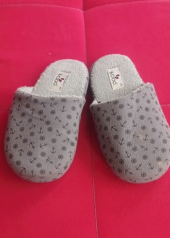 Gri erkek  Ev Terliği Velcro - Görsel 2