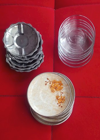 6 lı 3 takım çay tabağı - Görsel 3