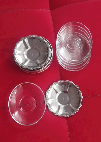 6 lı 3 takım çay tabağı - Görsel 2