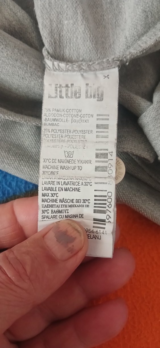 Gri Erkek Keten Polo Tişört - Görsel 3