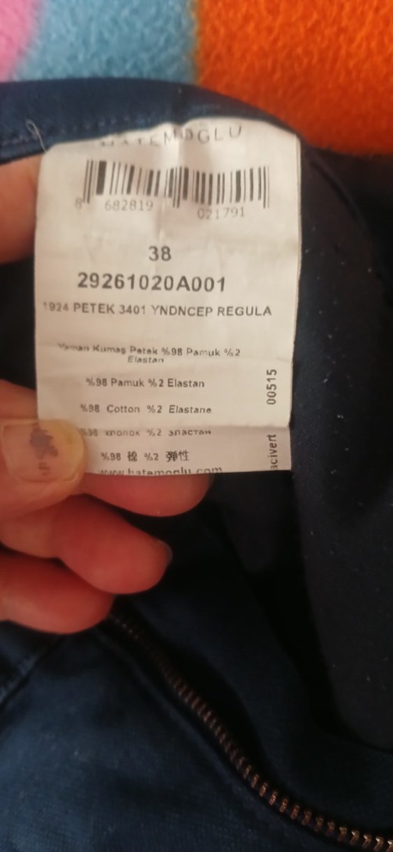 Erkek Lacivert Denim Pantolon Regular Fit - Görsel 4