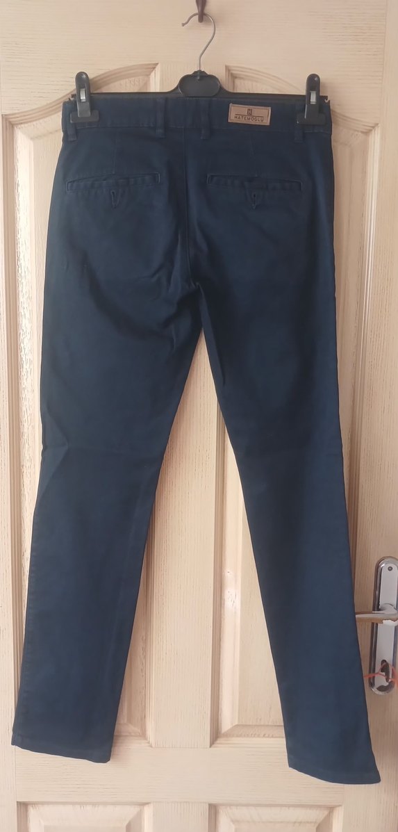Erkek Lacivert Denim Pantolon Regular Fit - Görsel 2