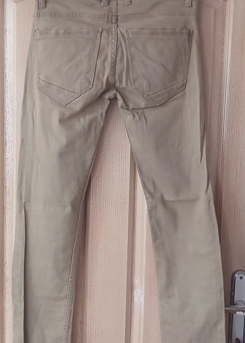 Bej Keten Erkek Pantolon - Görsel 2