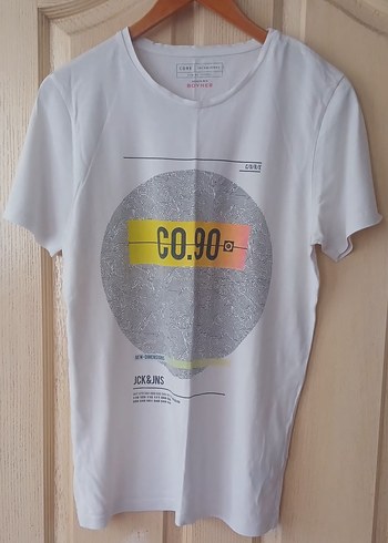 4 adet Baskılı Beyaz Erkek Tişört - Görsel 3