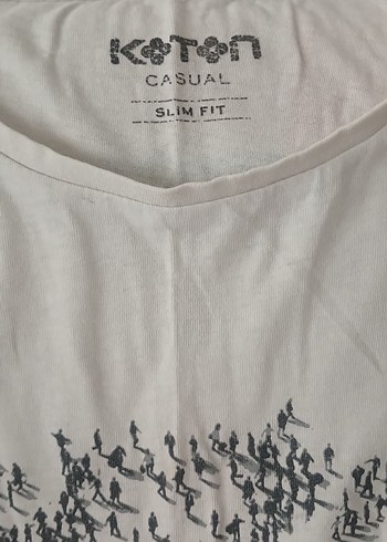 4 adet Baskılı Beyaz Erkek Tişört - Görsel 2