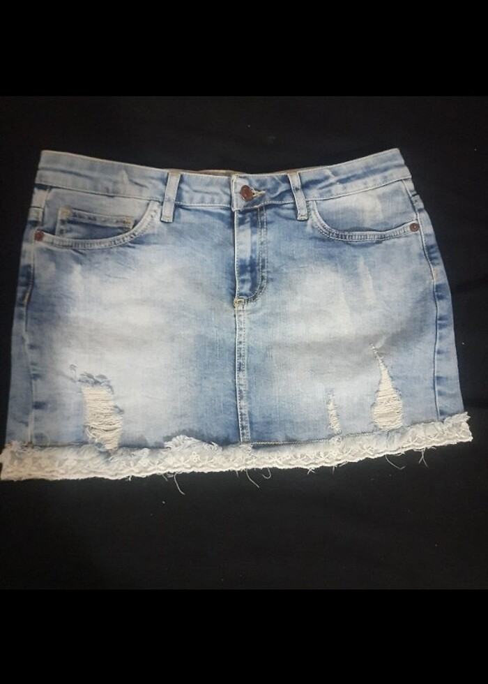 patishka dantelli vintage y2k kot etek - Görsel 2