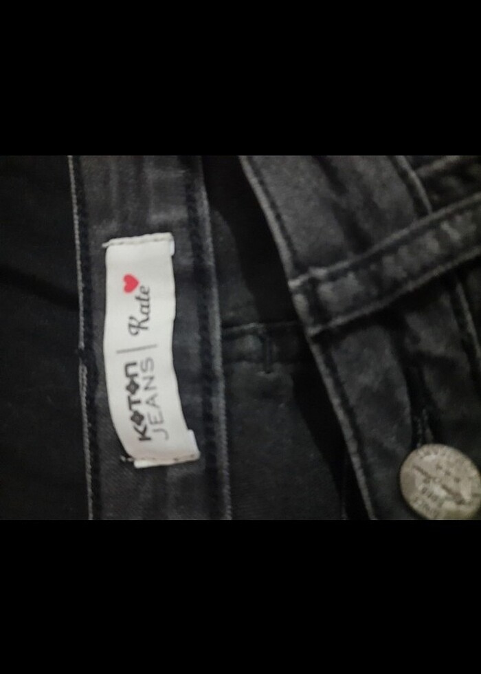 gotik y2k kot şort  - Görsel 2