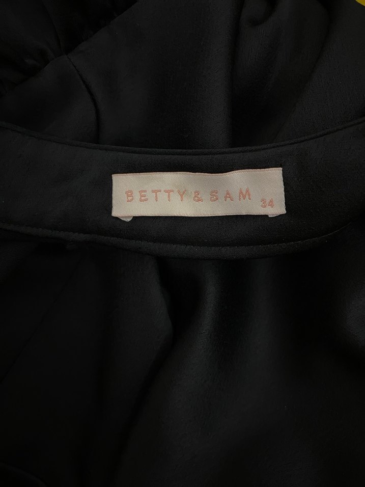 Siyah Uzun Kollu Abiye Elbise - Görsel 4